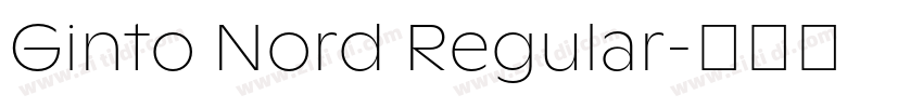 Ginto Nord Regular字体转换